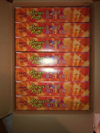 Travis Scott Reeses Puffs Cereal 8 Boxes Pack