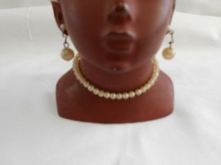 Vintage Lady Head Vase African Princess With Pearls Napco 1958 Vase/Planter (F) 4
