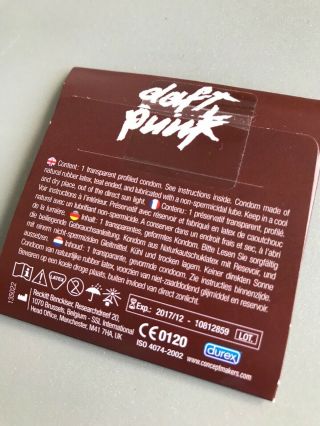 Daft Punk Promotional ' Get Lucky ' Durex Condom RARE Collector ' s Item 3
