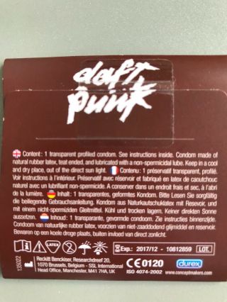 Daft Punk Promotional ' Get Lucky ' Durex Condom RARE Collector ' s Item 4