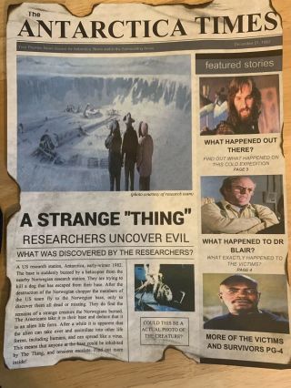 The Thing John Carpenter Movie News Print