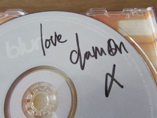 Blur - Blur - Cd Hand Signed By Damon Albarn Autograph Signature