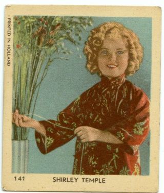 Shirley Temple Dutch Vintage Small Colorized Card Nr.  141