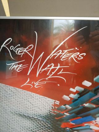 Roger Waters (The Wall Live Poster) TD Garden,  Boston,  FRAMED, 3