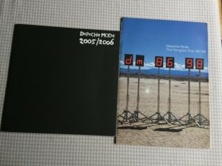 2 X Depeche Mode Tour Programmes Singles 1986 - 98 / Touring The Angel 2005/06