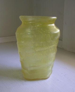Phoenix Consolidated Catalonian Triangular Vase Honey