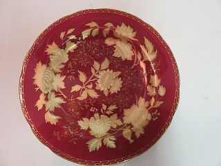 Wedgwood Ruby Tonquin Side Plate Rare Pattern Red Gold 1950s 2