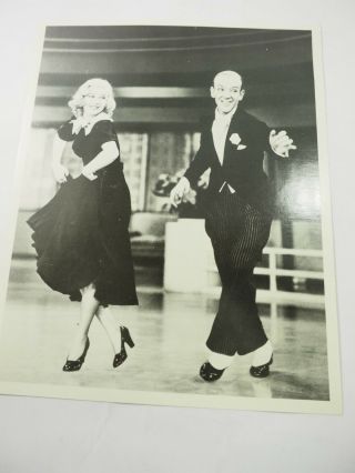 Fred Astaire And Ginger Rogers Dancing Vintage B&w Printed Photo 8 " X 10 "
