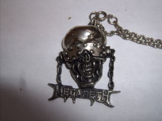 Megadeth - Vic.  By Alchemy / Poker Rox Of England.  Necklace.  Rock And Roll.