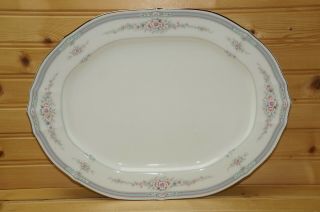 Noritake Rothschild 7293 Oval Serving Platter,  14 1/4 "