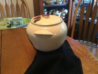 watt pottery apple 76 2 Leaf Bean Pot (harder To Find) 4