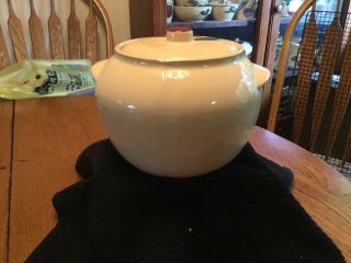watt pottery apple 76 2 Leaf Bean Pot (harder To Find) 7