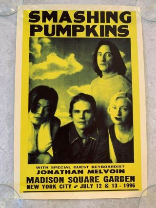 Smashing Pumpkins 1996 - Madison Square Garden - 7/12 & 7/13 - Concert Poster
