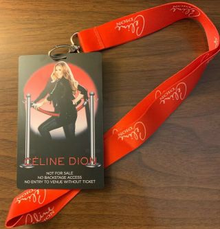 Celine Dion 2016 Montreal Lanyard Vip