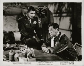 Clark Gable,  John Hodiak 1948 Scene Still.  Command Decision