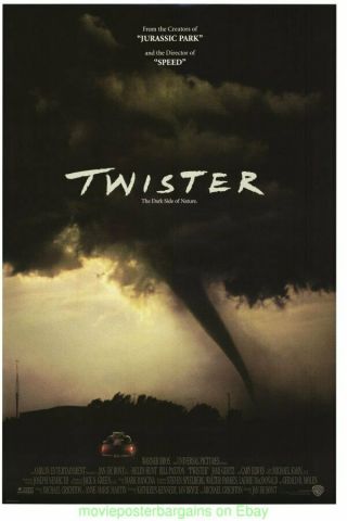 Twister Movie Poster 27x40 Ds Advance Style 1996 Steven Spielberg Film