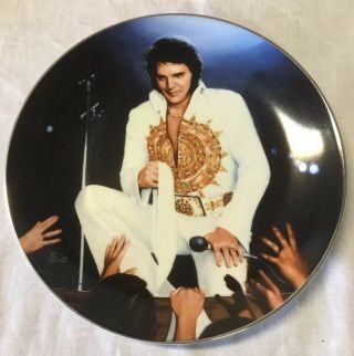 Elvis P,  Collectors Plate 12 By Delphi ‘’the Tour Finale 1977” Indy