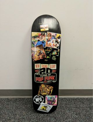 Found Glory 20 Years Of Pop Punk Skateboard Skate Deck Collector Item