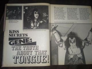 Kiss - Tv Superstar Pin Up Book Oct 1978 Kiss Special - Aucoin Ex,  Complete