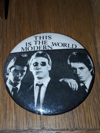 Vintage 1970s/80s 55 Mm Bin Lid The Jam This Is The Modern World Pin Badge