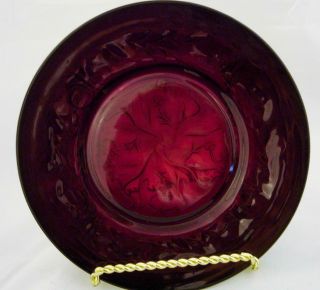 Three Mckee Red Rock Crystal Plates 8 3/4 Inches Depression Glass