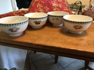 Villeroy & Boch French Garden Fleurence / Luxembourg Set Of 4 Rice Bowls