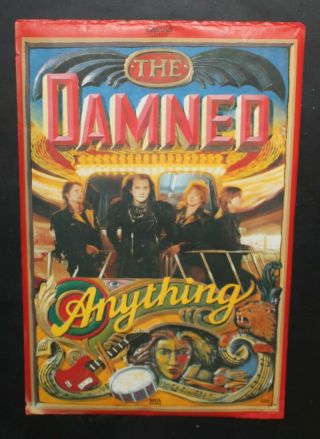 The Damned 1986 Anything Album French 120x80cm Promo Punk Poster