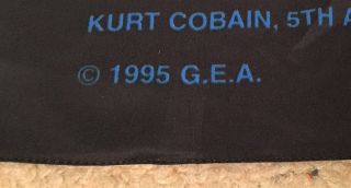 1995 Nirvana Kurt Cobain Suicide Note Flag Rare Vtg Tapestry Poster tour t - shirt 4