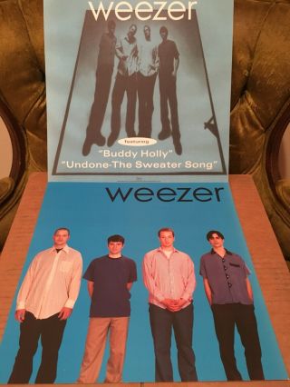 Weezer Blue 1994 Album Poster Flat 12” X 12” From 1994