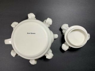 BOXER Head Teapot - Studio Pottery - White Porcelain - Artist Kateri Sparrow 6