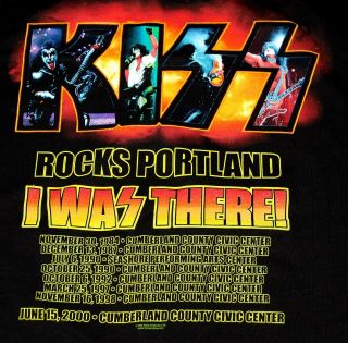 Kiss Band Farewell Tour 2000 Rocks Portland Concert T - Shirt Xl Unworn Gene Ace