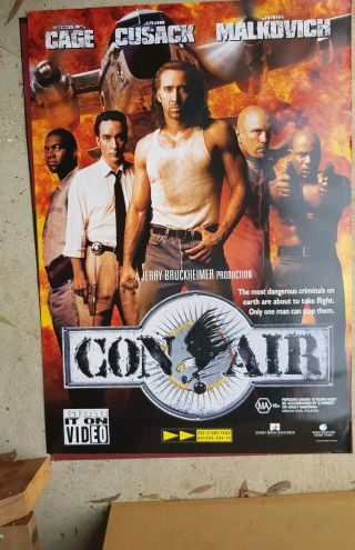 Con Air Nicolas Cage Great Movie Poster Video Release