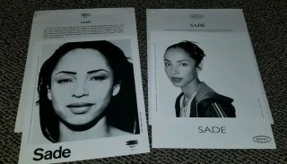 Sade Set Of Two Press Kits With Photos Lovers Rock Greatest Hits