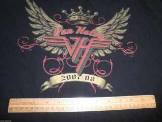 Van Halen concert tour t - shirt 2007 XL 2 sided 2