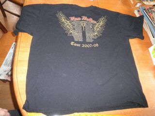Van Halen concert tour t - shirt 2007 XL 2 sided 4