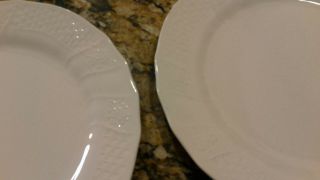 Set of 2 Mikasa Renaissance White Dinner Plates 11 