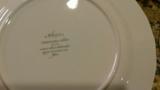 Set of 2 Mikasa Renaissance White Dinner Plates 11 