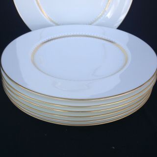 Set of 7 Dinner Plates by Mikasa Bone China in BRYN MAWR Pattern in Cd 2