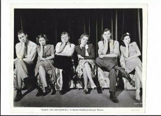 Babes On Broadway Vintage 8x10 Inch Photo Judy Garland Mickey Rooney