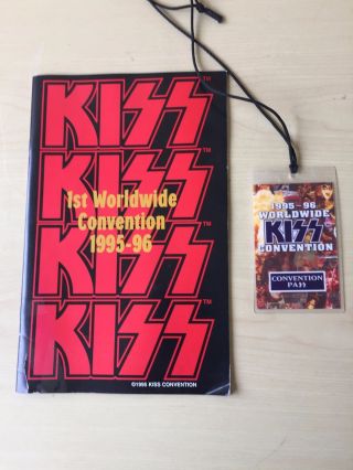 Kiss 1st Worldwide Convention 1995 - 1996 Program With Access Pass