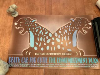 Death Cab For Cutie Dismemberment Plan Tour Poster 2002