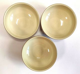 3 Three DENBY BOWLS,  Fire Chilli Soup/Cereal Bowl 6 inch 6