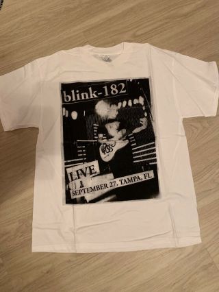 Blink 182 2009 Reunion Tour Le /182 Large T Shirt 9/27/09 Tampa Fl