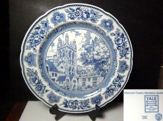 Wedgwood Yale University Dinner Plate,  Wrexham Tower