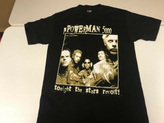 Powerman 5000 Medium Tonight The Stars Revolt 1999 Shirt Licensed