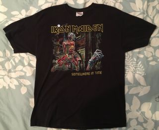 Iron Maiden - Somewhere On Tour 86/87 - North America - L Shirt (reprint 2003)