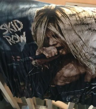 Rare Skid Row Sebastian Bach Shirt Long Sleeve Xl