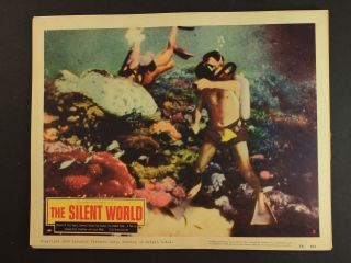 1956 The Silent World Movie Lobby Card Oscar Winning Film Scubba Diver