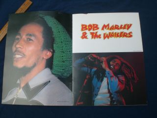 BOB MARLEY & The WAILERS Uprising 1980 USA Concert Tour Program 4