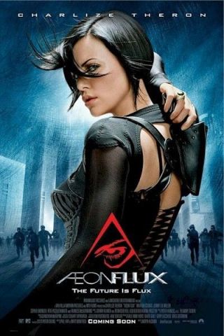 Aeon Flux Regular 27x40 Movie Poster Charlize Theron Dam